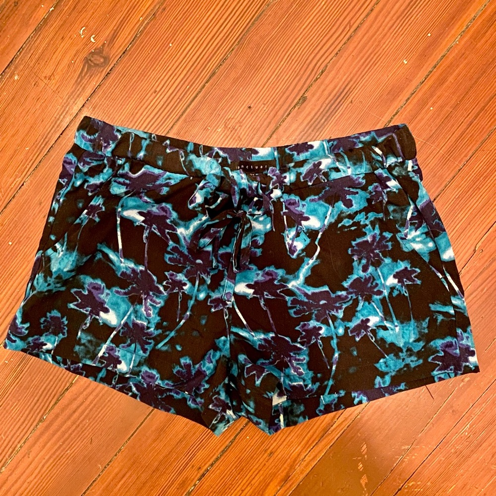 Sanctuary Palm Tie-Dye Drawstring Shorts